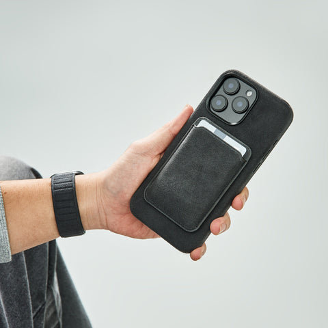 Alcantara Full-Wrap iPhone Case (Black)