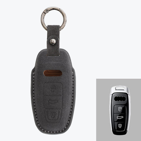 Alcantara Car Key Fob Cover For Audi