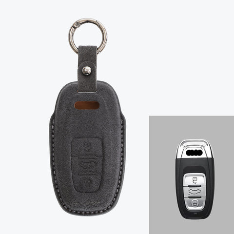 Alcantara Car Key Fob Cover For Audi