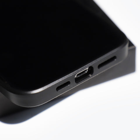 Alcantara Back-Wrap iPhone Case (Black)