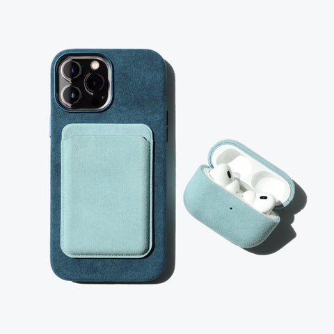 Alcantara AirPods Pro Case (Baby Blue) - ALMA