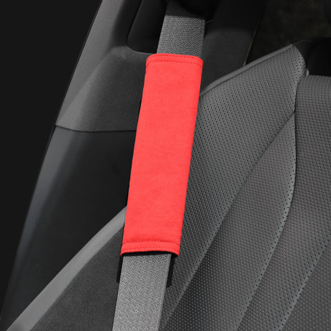 Alcantara Seat Belt Cover, Set of 2