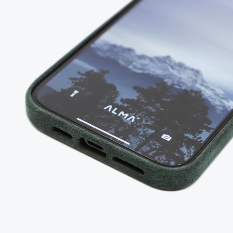 Alcantara iPhone Case (Forest Green) - ALMA