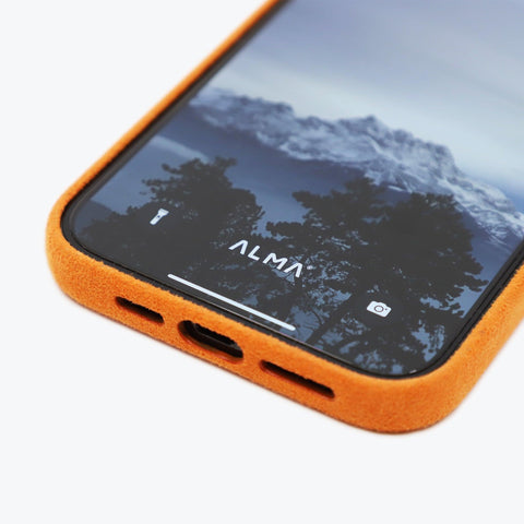 Alcantara iPhone Case (Orange) - ALMA