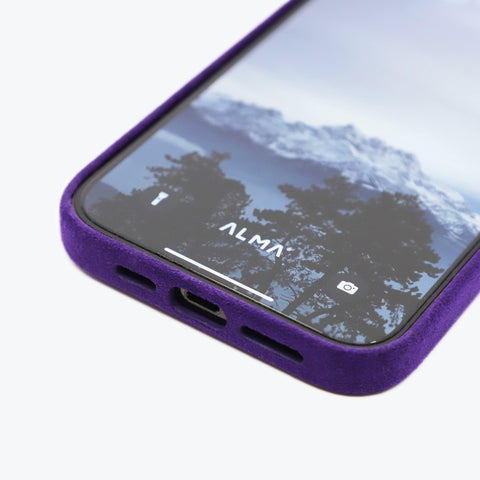 Alcantara iPhone Case (Indigo) - ALMA
