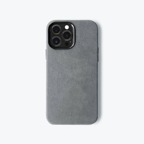 Alcantara iPhone Case (12, 12 Pro, Gray)