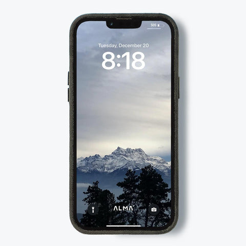 Alcantara iPhone Case (Black) - ALMA