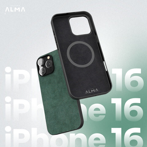 Alcantara Back-Wrap iPhone Case (Forest Green)